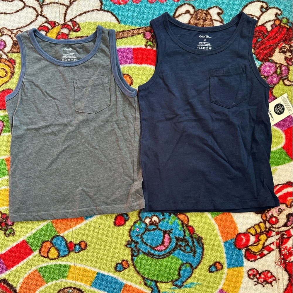 🐠2/$10🐠 Boys 👦 tanks set of 2